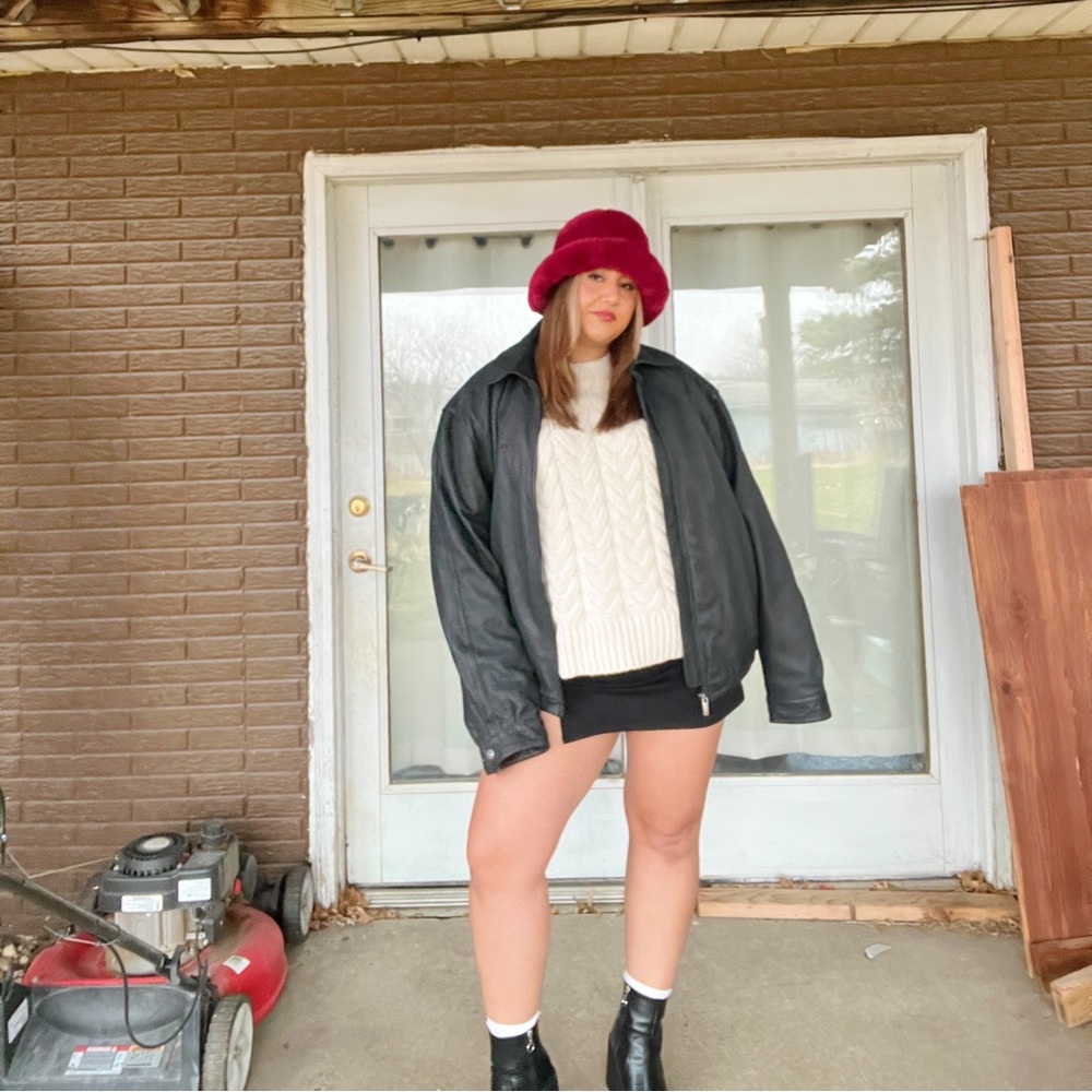Vintage Bosch leather bomber jacket